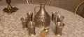 Немски сервиз от калай за ракия, греяна ракия, шотове. Неизползван., снимка 4
