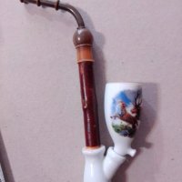 Лула порцелан,чибук-ловни мотиви, снимка 1 - Антикварни и старинни предмети - 39919846