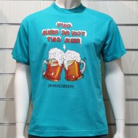 Нова мъжка тениска с трансферен печат Two Beer or not Two Beer, бири, алкохол, снимка 5 - Тениски - 28263539