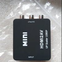 Преходник от HDMI към RCA AV (чинчове), снимка 1 - Кабели и адаптери - 30423008