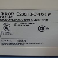 контролер Omron C200HS-CPU21-EC sysmac programmable controller, снимка 4 - Резервни части за машини - 35228373
