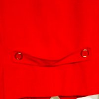 DKNY Donna Karan червено сако от памучно кадифе , снимка 8 - Сака - 39306486