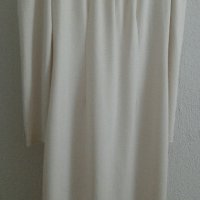 Стилна рокля в цвят крем, снимка 5 - Рокли - 30073237