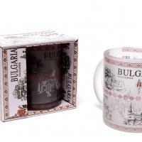 Чаша за чай, България, Стъклена, Матирана, снимка 3 - Български сувенири - 37409094