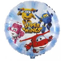  2 вид Super Wings фолио фолиев балон хелий или въздух парти рожден ден, снимка 1 - Други - 34094088