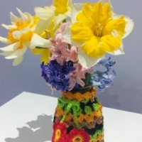 Красиви ръчно плетени вази, снимка 2 - Вази - 32188846