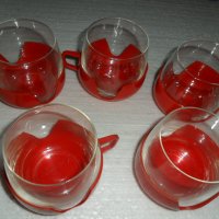  Стъклени чаши за топли напитки, снимка 1 - Сервизи - 29197694