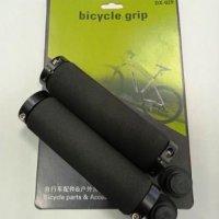 Велосипедни ръкохватки - грипове, Bicycle grip DX-029 черни с двустранни lock-on пръстени, снимка 2 - Части за велосипеди - 35513171