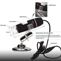 Дигитален USB Микроскоп,  x1000 увеличение, Android, Windows, снимка 3 - Камери - 44737428