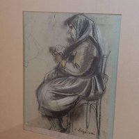 Картина на Анета Дръгушану ,рамкирана,пастел, снимка 2 - Други ценни предмети - 37118357