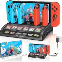 Нова Докинг Станция за Nintendo Switch/OLED, 4K HDMI, USB 3.0 Зарядно, снимка 1 - Друга електроника - 44262153