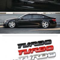3D Метален Стикер за кола - Турбо, снимка 7 - Аксесоари и консумативи - 29425332