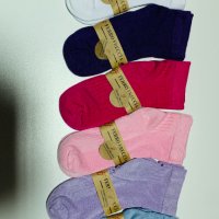Многоцветни дамски чорапи 6 бр., снимка 2 - Дамски чорапи - 44498809