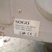 Мини фурна Sogo C40-3RCSS, снимка 6 - Печки, фурни - 42500077