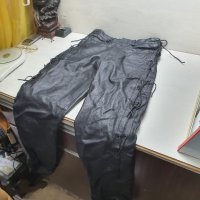 Кожен Рокерски Мото Панталон Размер S XS STEPHANO Ретро Като Нов, снимка 3 - Аксесоари и консумативи - 40760635