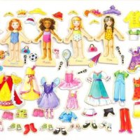 Магнитни кукли за обличане, снимка 2 - Образователни игри - 40434531