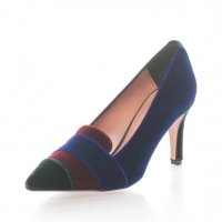 Елегантни обувки Zee Lane,кадифе , снимка 1 - Дамски обувки на ток - 31273909