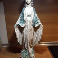 Стара статуетка, фигура, Дева Мария, вис. 58 см., снимка 1 - Антикварни и старинни предмети - 31987901