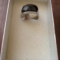 Уникален пръстен( Унисекс ) с естествен оникс от медицинска стомана, снимка 7 - Пръстени - 32023466