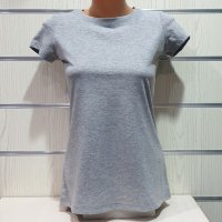 Нова дамска изчистена сива тениска, снимка 3 - Тениски - 29964957
