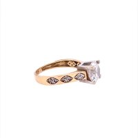 Златен дамски пръстен 2,80гр. размер:53 14кр. проба:585 модел:20097-1, снимка 3 - Пръстени - 42554772