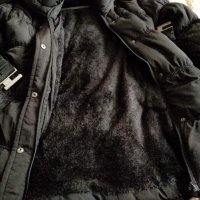 Дамско зимно яке с топла подплата и качулка в черно, размер М/Л 70 лв, снимка 2 - Якета - 35075330