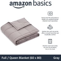 Одеяло с тежести 9 кг Amazon Basics Queen SU001 150х200см Юрган тежко Утежнено одеяло Антистрес, снимка 3 - Олекотени завивки и одеяла - 44293473