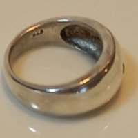Сребърен пръстен с камък, снимка 5 - Пръстени - 39075098