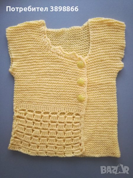 Плетено елече за момиче - размер 116 см., снимка 1