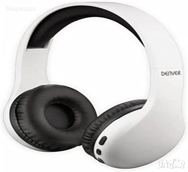 Чисто нови Безжични слушалки бели DENVER BLUETOOTH HEADSET BTH- 240 WHITE, снимка 1