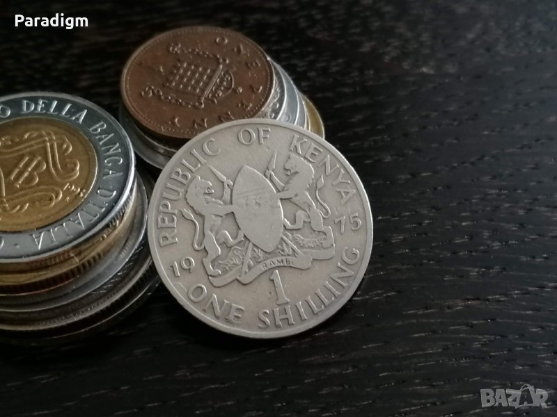 Монета - Кения - 1 шилинг | 1975г., снимка 1