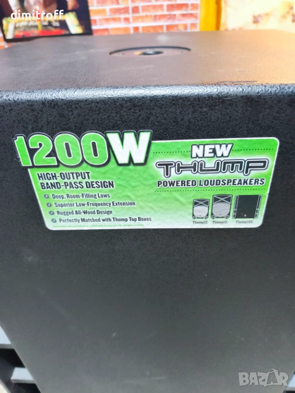 Mackie Thump 18S - 1200W 18'' Powered Subwoofer, снимка 1