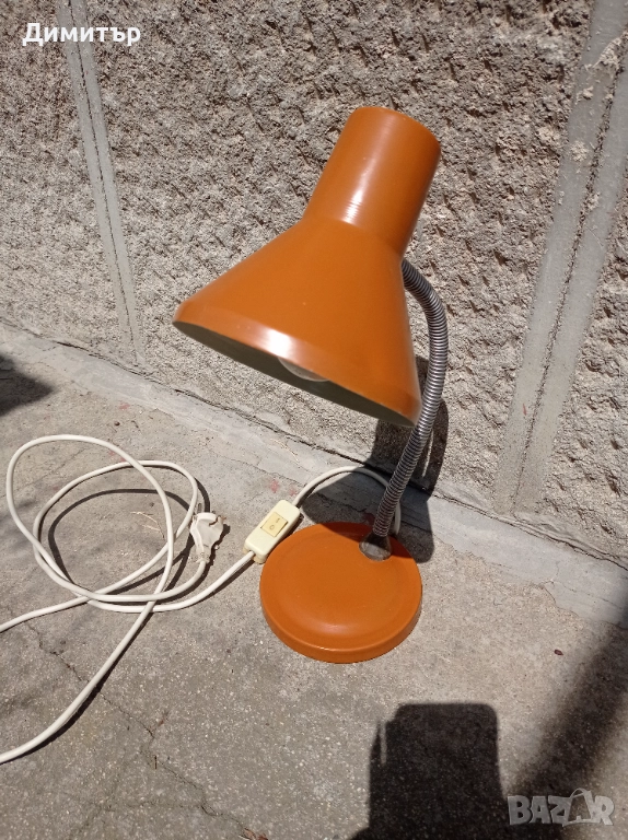 Метална работна индустриална лампа , снимка 1
