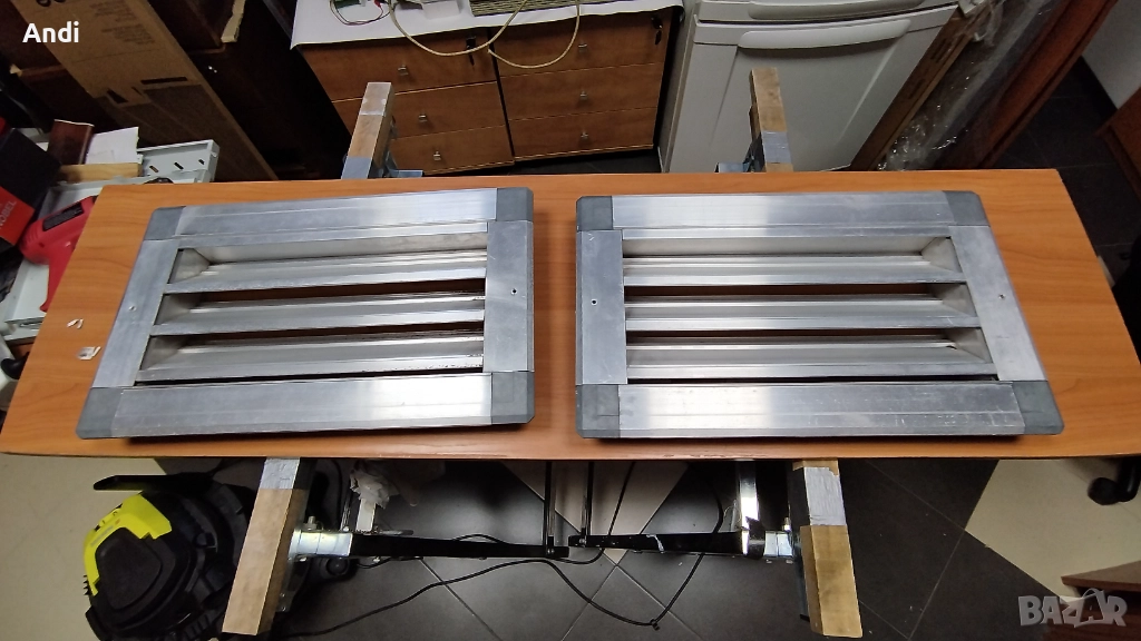 Алуминиев дифузьор / дифузер - решетка за въздуховод 2бр, снимка 1