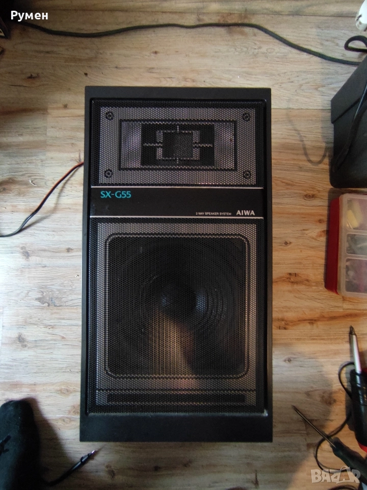 Тонколони Aiwa SX-G55 с метални решетки, снимка 1