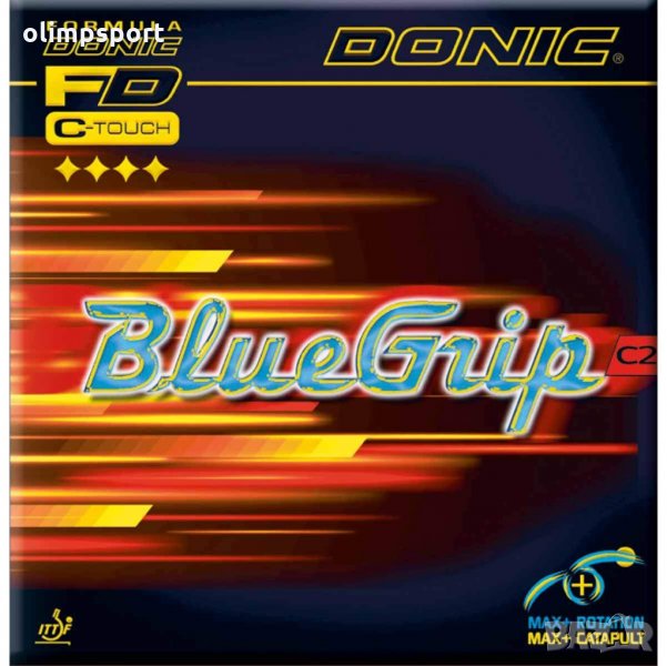 гума за тенис на маса Donic Bluegrip C 2  черна,червена мах нови  BlueGrip C2 е новата гума на Немск, снимка 1