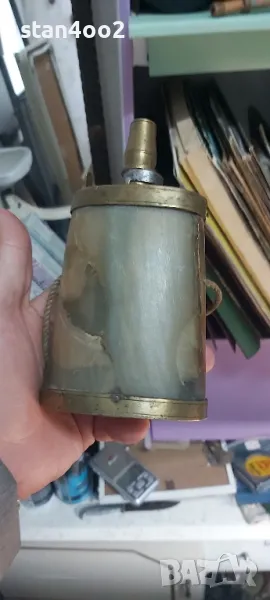 Стара рогова барутница, снимка 1