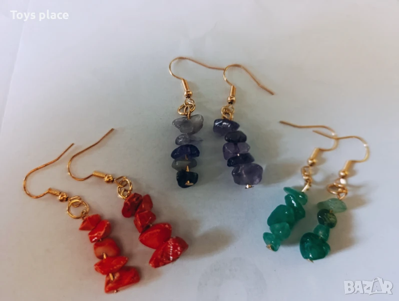 Обеци от естествени камъни , снимка 1