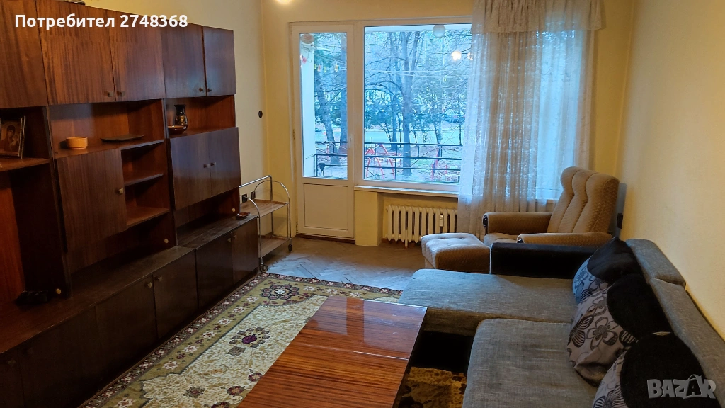 Дава под наем двустаен апартамент в кв. "И. Вазов", снимка 1