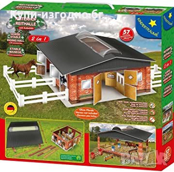  Детски пъзел - конюшня и езда 2в1 , 57 части , Чисто нов - Германия, снимка 1