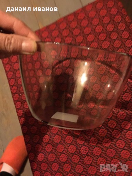 Стъклена купа салата 20 см , снимка 1