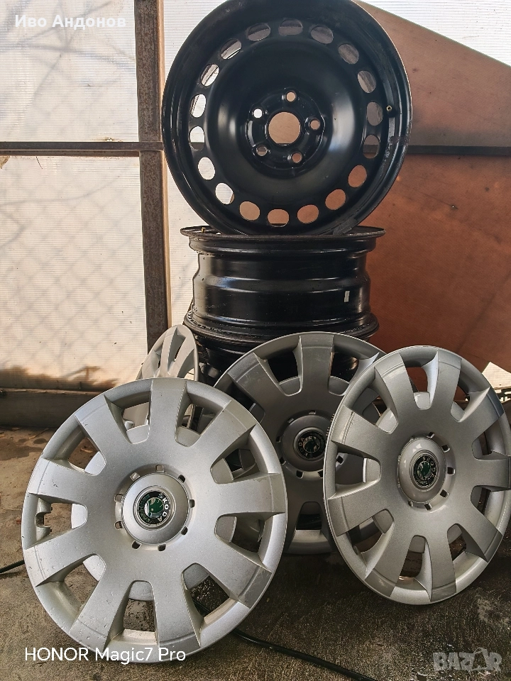 Джанти 5х112, 16" в комплект с тасове -оригинални, снимка 1