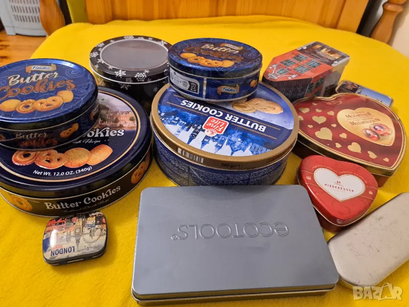 Празни метални кутии  - 13 броя, снимка 1