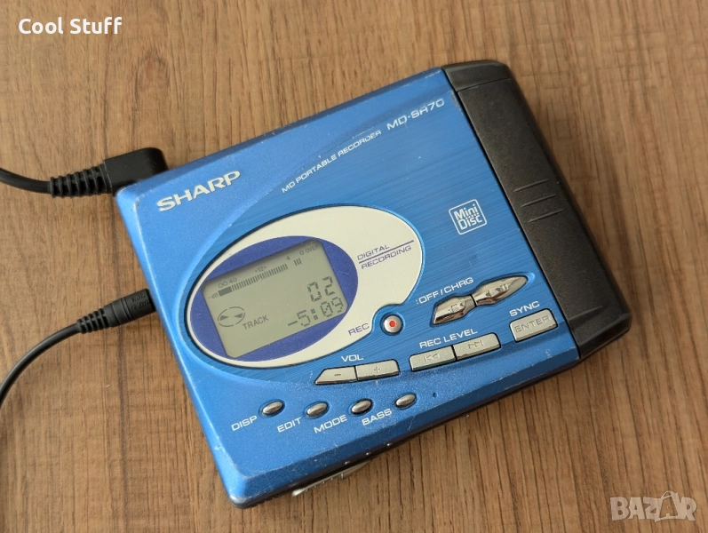SHARP MD PORTABLE RECORDER MD-SA70 MiniDisk Player, снимка 1
