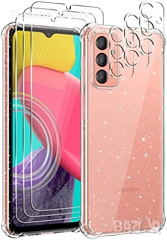 Нов калъф кейс гръб за телефон Samsung A34 Защита Самсунг Брокат + протектори, снимка 1