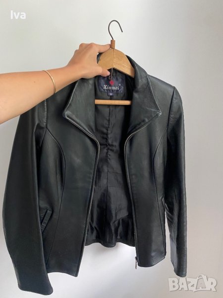 Дамско яке от естествена кожа класически модел , снимка 1