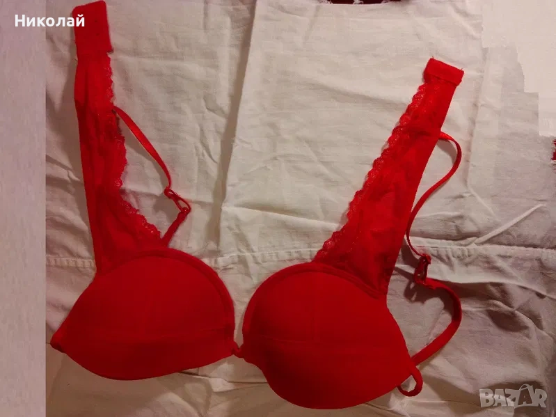 Сутиен с дантелени рамки, снимка 1