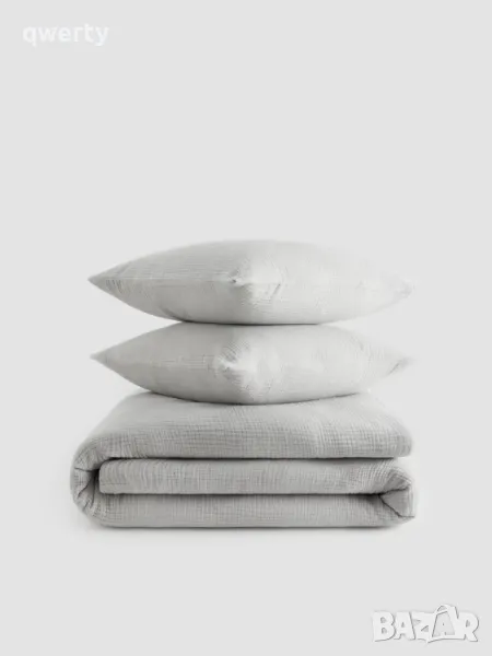 нов комплект спално бельо от памучен муселин, снимка 1
