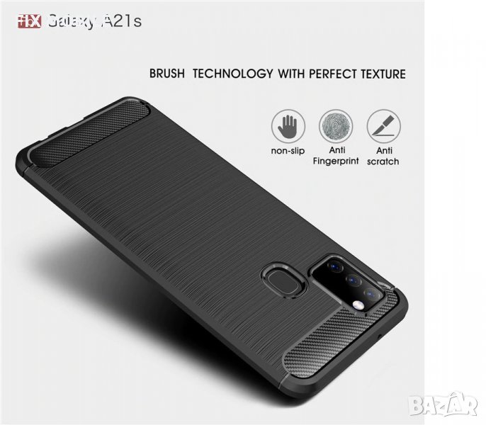 Samsung Galaxy A21S карбон силиконов гръб / кейс, снимка 1