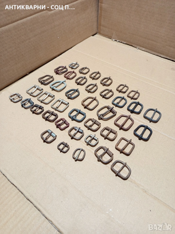 Стари Ръчно Изработени Тока Катарами За Колани 40бр. Номер 592., снимка 1